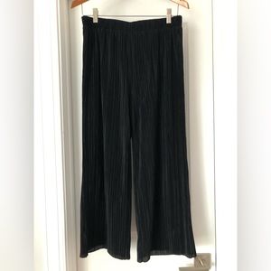 Madewell Wide Leg Pleated Palazzo Cropped Pants